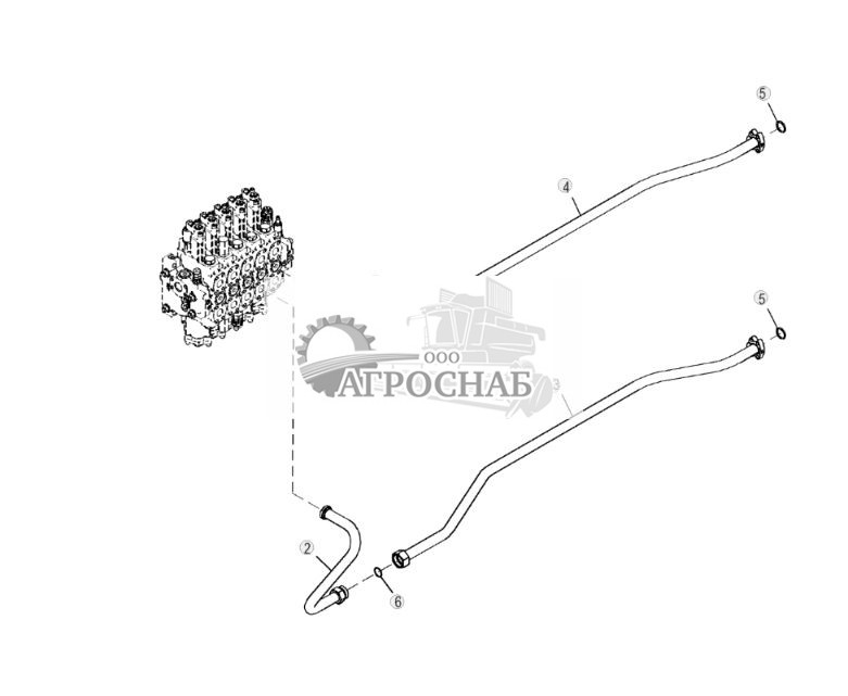Задние трубопроводы вспомогательного оборудования, рыхлитель - ST807226 267.jpg
